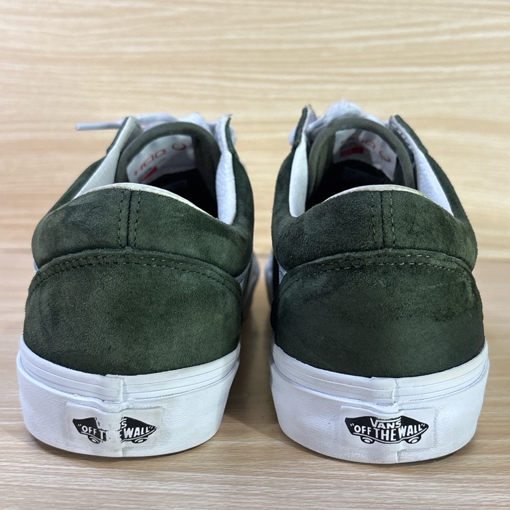 Vans Old Skool Green Suede Sneakers Men 9.5 Women 11 Classic Skate Shoe - Picture 6 of 7